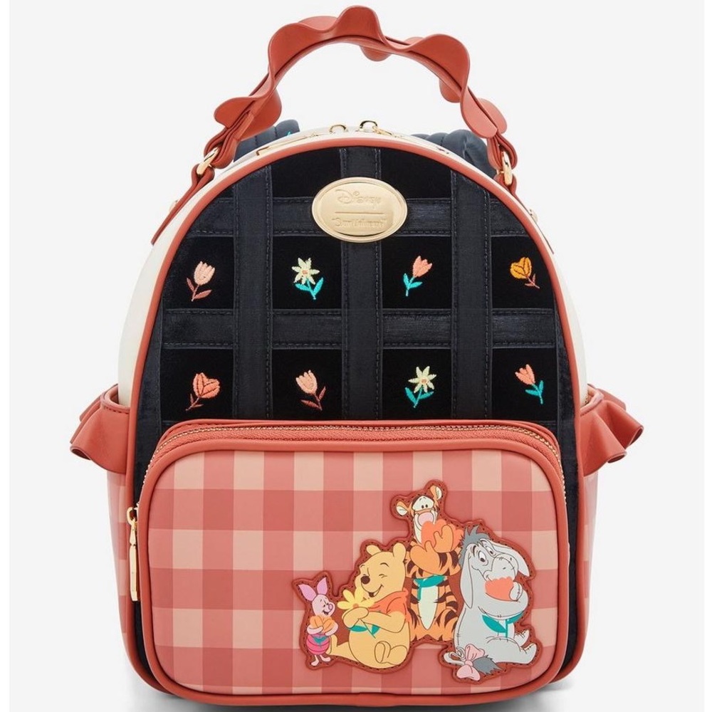 🐝DISNEY🐻 Winnie The Pooh Gingham Our Universe Boxlunch Exclusive Backpack